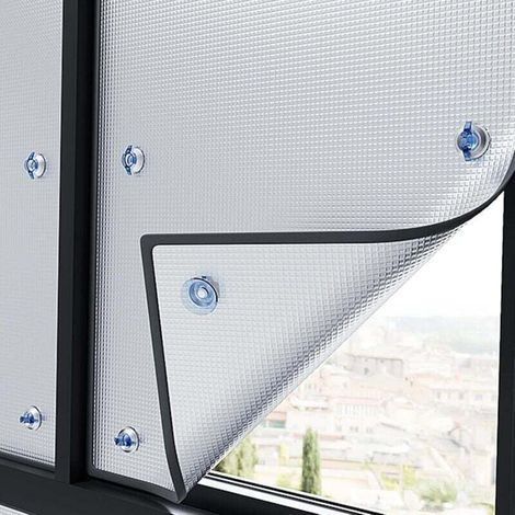 Film de protection solaire anti chaleur 50x70cm – Film aluminisé réutilisable – Anti-UV, ignifuge, résistant aux rayures – Économie d'énergie – Echoo (1/4)