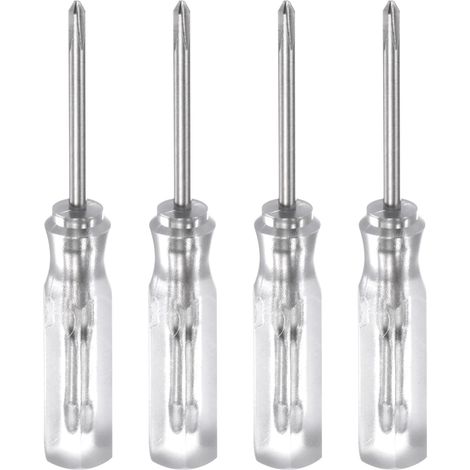 4Pcs Tournevis Phillips Mini Ph0 1,5mm 45mm Longueur Transparent (1/5)