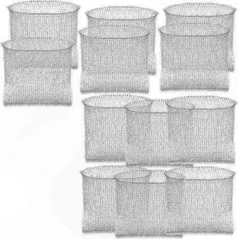 Paniers de protection pour racines de plantes - Lot de 12 paniers en treillis métallique de 3 gallons pour protéger les pots de jardin contre les taupes et les campagnols (1/5)