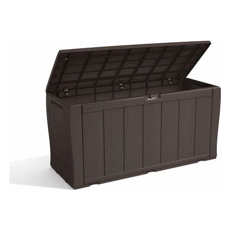 BauleCassapanca Keter Sherwood in resina marrone 270 L - 117L x 45P x 57,5H (1/10)