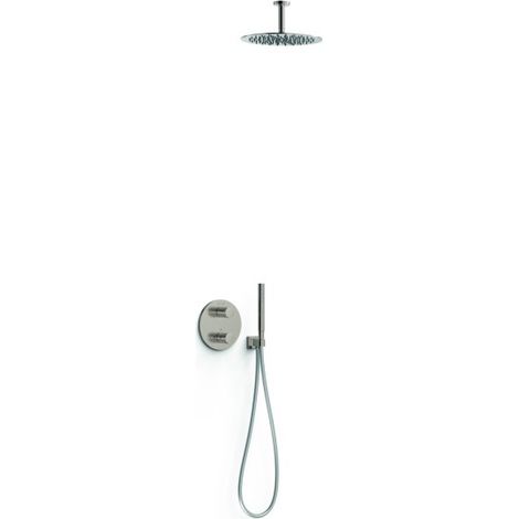 Kit robinet thermostatique encastré 2 voies pour douche Therm-box Acier - TRES 26235003AC