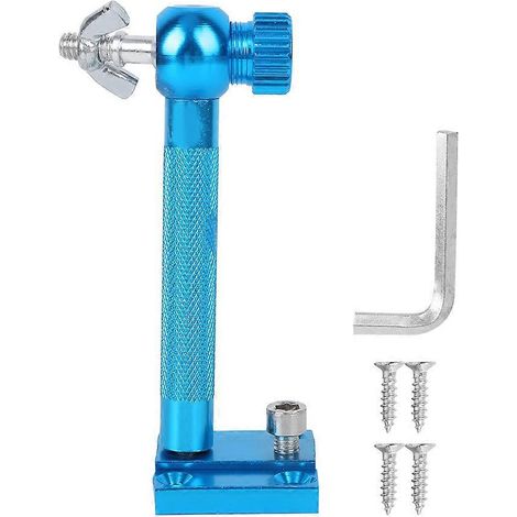 Boîte universelle légère et portable en alliage d'aluminium 2024 avec support pour lampe de nuit et accessoires de pêche (bleu). (1/2)