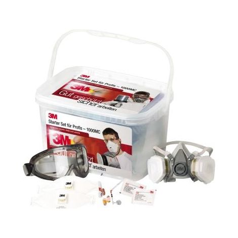 Kit de seguridad 3m máscara reutilizable tapones orejas gafas