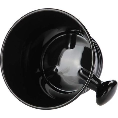 Kunststoffschale für Rasierschaum, Kunststoffschale für schwarzen Rasierschaum (Schwarze Schaumschale)