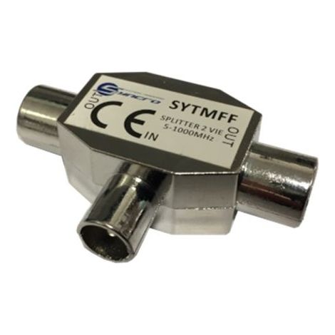 Syncro partitore divisore antenna tv 1 maschio e 2 femmina - SYTMFF