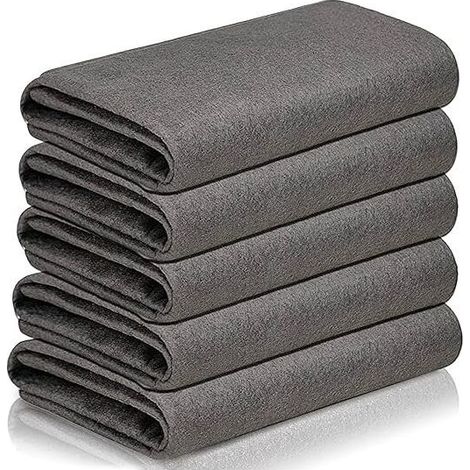 Chiffon de Nettoyage Magique - 5 Pièces Chiffon de Nettoyage en Microfibre Réutilisable sans Traces pour Fenêtres - Chiffon Vitre sans Trace Professionnel - Épaissi (1/4)