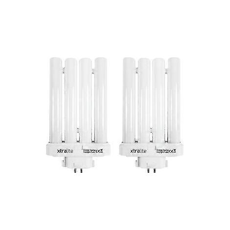 Ampoule de rechange Xtralite 27 W lumière du jour pour lampes de lecture haute vision, tube quadruple 4 broches GX10Q-4 (6500 K) (paquet de 2) (1/4)