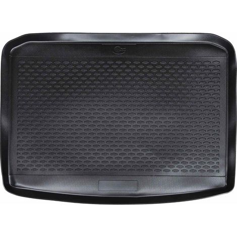 Trunk Mat Black suitable for ŠKODA KAROQ-dolní 2017- Rubber vidaXL