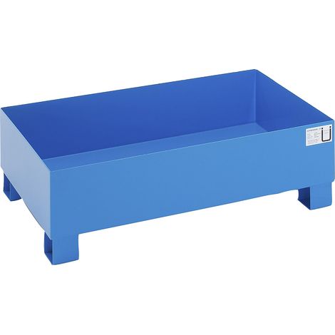 Certeo, Cuve de rétention en acier pour fûts de 200 litres, L x