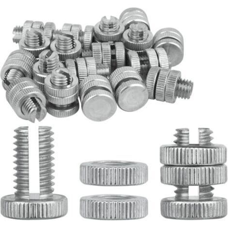 Connecteurs à boulon fendus pour clôtures électroniques - résistants à la corrosion, faciles à installer - lot de 10, argent (1/4)