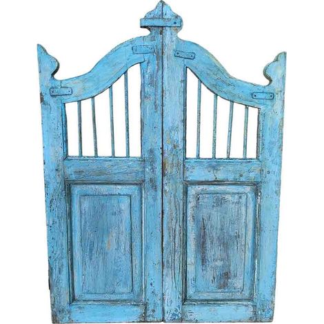Puerta de madera acabado artesanal 80x3x103h cm