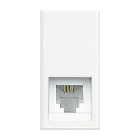 BTICINO Connettore Telefonico Rj11 Axolute Bianco