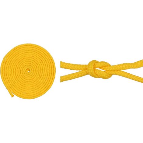 Cuerda trenzada de 4 mm con núcleo de polipropileno, 25 m, color amarillo. (1/4)