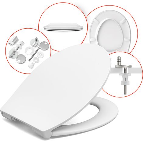 Abattant WC slim ROCA Victoria – frein de chute silencieux – fixation acier inoxydable – duroplast antibactérien