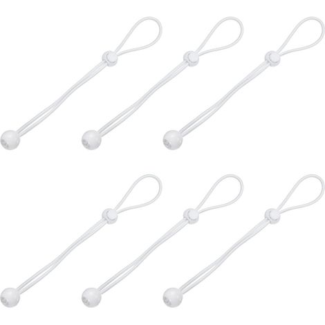 Lot de 6 tendeurs élastiques universels à boule - 25 cm - Pour stores enrouleurs extérieurs, tentes, auvents, bâche (1/5)
