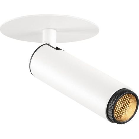 Plafonnier encastré GRIP S PHASE 2700 K 29° IP20 cylindrique blanc /noir - SLV - 1009052