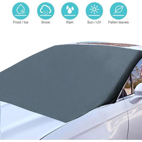 Pare-soleil magnétique pour voiture, protection pare-brise neige et soleil, écran antigivre universel (1/5)