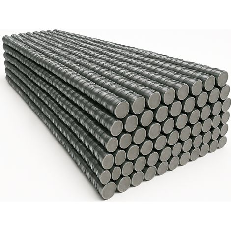 Tondino ferro zigrinato 1,2 m barra armatura cemento edilizia pezzi 80 misura Ø 12 mm - confezione 1