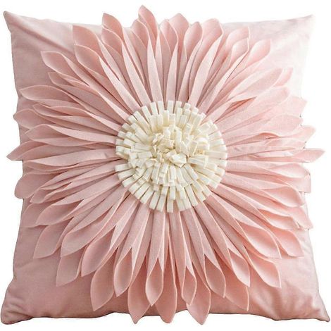 Housses de coussin décoratives 3D à motif floral pour la décoration de la chambre à coucher (1/4)