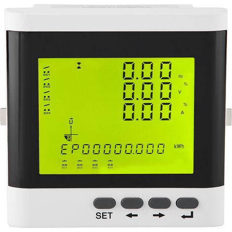 Multi Function Three Phase Programmable Electric Power Meter Digital LED Ammeter Voltmeter