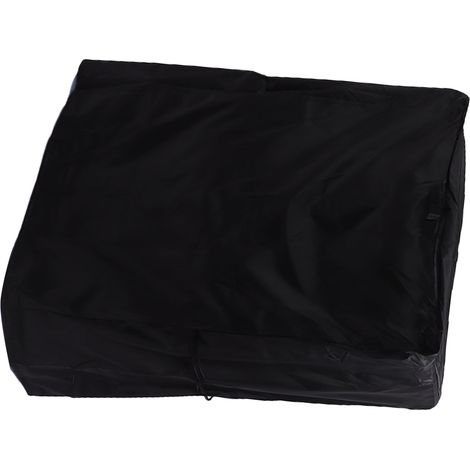 Housse de Barbecue 420D Oxford Imperméable, Couverture Résistante pour Gril à Gaz, Extérieur Noir Intérieur Argent, 147x61x122cm (1/5)