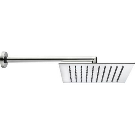 BRACCIO DOCCIA TETIS CON SOFFIONE QUADRO Cromo - cm 30x30