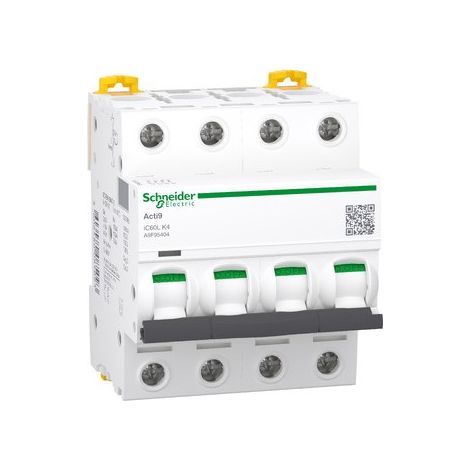 Schneider A9F95404 Schutzschalter 4 A – Acti9 – iC60L – 4P – Kennlinie K