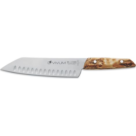 F.DICK Santoku VIVUM mit 18 cm Klinge mit Kullenschliff 83642182KH