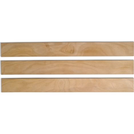Lot de 3 Lattes 78 cm 780mm Largeur 48mm épaisseur 8mm bois hêtre durable Sommier lit canapé clic clac bz 7 plis rechange renfort résistant soutien matelas SCM Créations® (1/5)