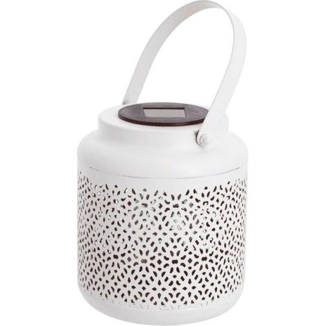 Xanlite – Lanterne solaire intérieure dorée IP44 – Métal blanc – Éclairage moderne décoratif – Pour espaces intérieurs élégants (1/5)