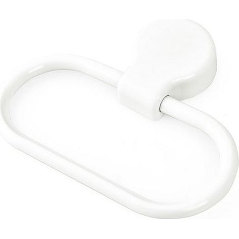 Anneau Porte-Serviette Rond en Inox Nickel Brossé, Support Mural pour Salle de Bain (1/5)