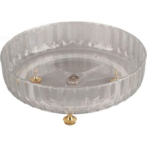 Organisateur d'épices, Rotation à 360 ° Multifonction Porte-Fruits Organisateurs de Garde-Manger de Cuisine pour Cuisine Garde-Manger Salle de Bain Maquillage (High Transparent) (1/5)