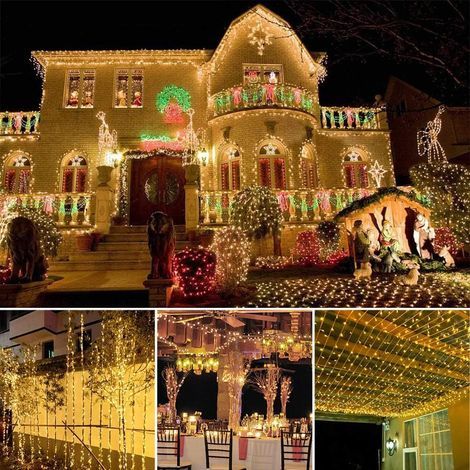 30M 300 LED Lichterkette Karneval Hochzeit Outdoor Indoor Gartenbeleuchtung, LED Baum Lichterketten für Weihnachtsbaum Dekoration Pavillon Girlande, Warmes Licht (1/5)