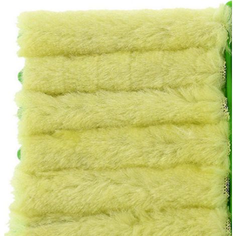 Brosse de nettoyage multifonctionnelle pour stores, rideaux, dépoussiérage, nettoyage des interstices des ventilateurs de climatiseur, non pelucheuse, écologique. (1/5)