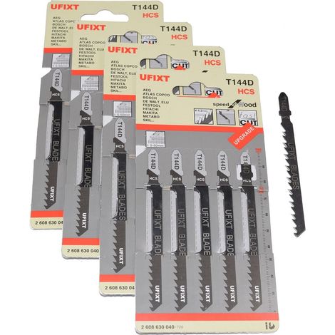 Jigsaw Blades T144D For High Speed Wood Cutting HCS 20 Pack Fits Dewalt (1/5)