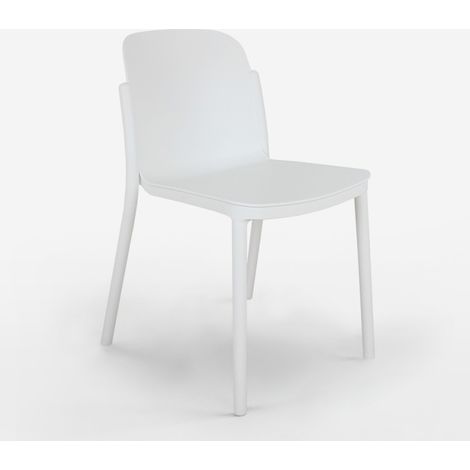 Chaise de cuisine salle Ă manger restaurant au design moderne Helene - Blanc (1/5)