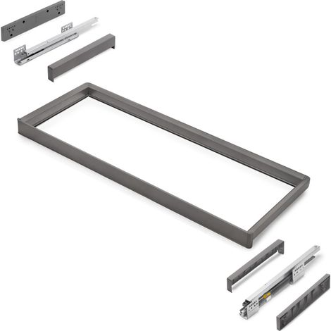 Emuca Quarz Titanrahmen für Schrank 962-988 mm (1/5)