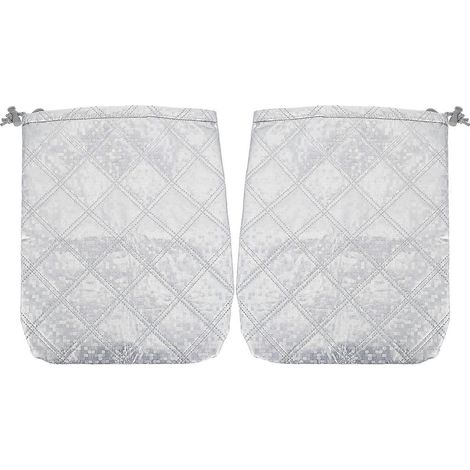 Housse de pare-brise, protection pour rétroviseurs de voiture, protection anti-pluie pour rétroviseurs latéraux, housse de rétroviseurs auto, manchons de rétroviseurs auto-33X27 cm-Silver (1/2)