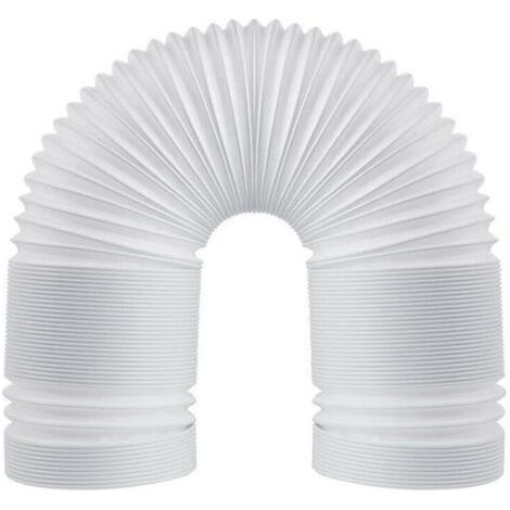 Tuyau d'échappement flexible en PVC, 150 mm universel avec longueur 3 m, pour climatiseur, hotte aspirante, sèche-linge. (1/5)