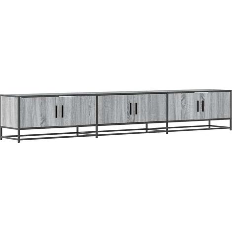 Mobile TV multimediale scaffale per televisione televisione buffet sala da pranzo soggiorno camera da letto sonoma 240 x 35 x 41 cm derivati del legno grigio 020028442