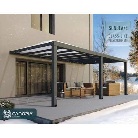 Canopia Stockholm Marquesina Pérgola De Aluminio Premium 3.4X6.6 m Transparente (1/5)