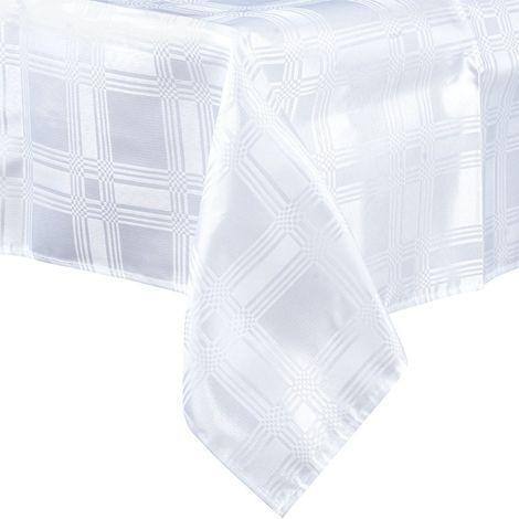 Stain resistant tablecloth white 180x130 cm