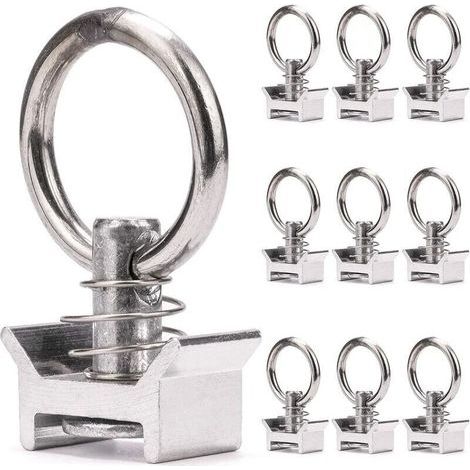 10 x single bolts with ring 1000 kg aero lashing bolts for aviation lashing rails ring anchor bolts