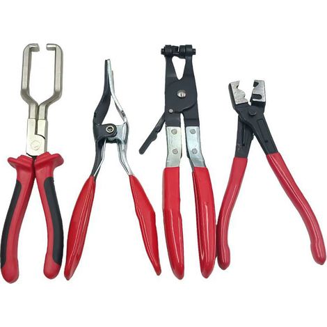 Jeu de 4 pinces de démontage automobile avec poignées antidérapantes outils de réparation et de maintenance pour travaux mécaniques et entretien des véhicules (1/5)