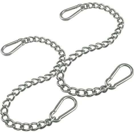 Hammock Straps - Chain with Two Carabiners - Capacity up to 500 kg (1/4)