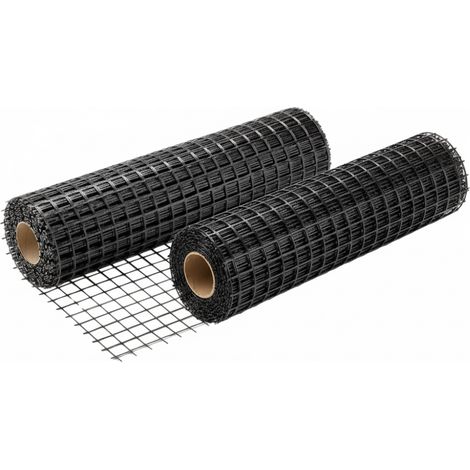 Rete in fibra di vetro 40x40 mm rinforzo massetti e intonaci 2 rotoli 1x50 m