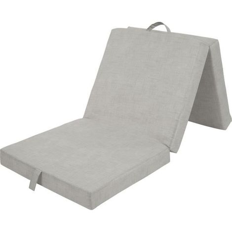 Poltrona pieghevole multi-posizioni - SAMBA - Schiuma e tessuto - Beige - 190 x 70 x 9 cm (1/2)
