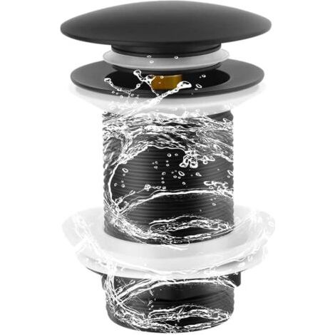 Bonde de Lavabo, Vidage Lavabo Pop-up, Bonde de Vidage Sans Trop Plein, Bonde Lavabo Universelle, Bonde Clic Clac