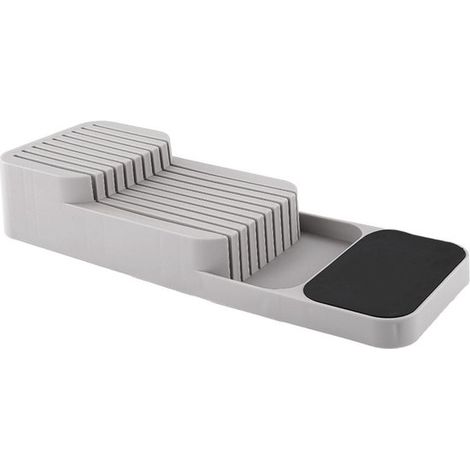 Portacoltelli adatto per 9 coltelli, organizer per cassetti portacoltelli adatto per la cucina, ripiano portacoltelli, soluzione per riporre gli utensili da cucina, 40 cm (1/5)