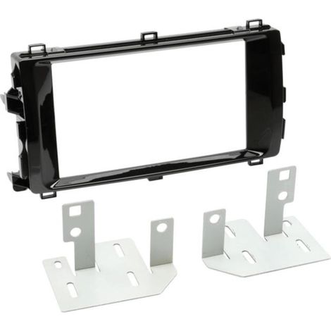Kit Support Autoradio compatible avec Toyota Auris ap13 - Noir brillant
